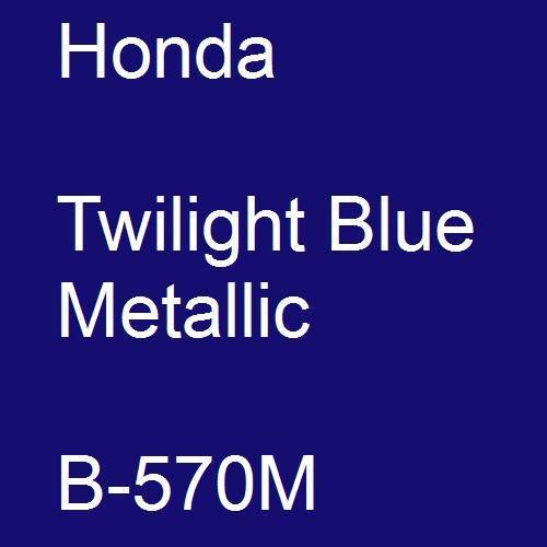 Honda, Twilight Blue Metallic, B-570M.